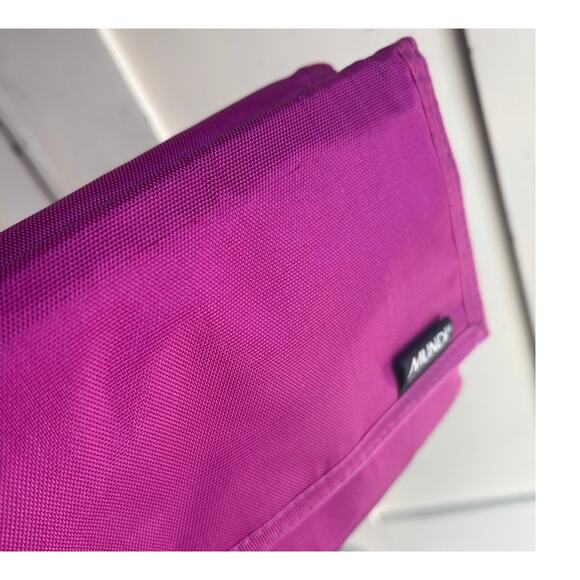 Vintage Mundi Crossbody Bag Bright Fuchsia Purple Travel Organizer Purse - Picture 4 of 12